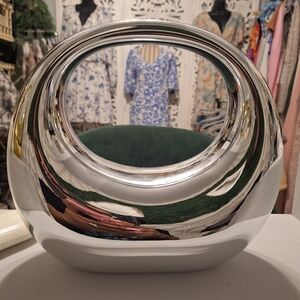 Pretty Little Thing sliver clutch